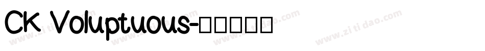 CK Voluptuous字体转换